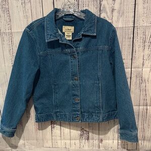 Vintage L.L. Bean Women's Trucker Jean Jacket XS Petite